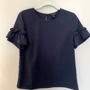 BR Factory ruffle sleeve blouse